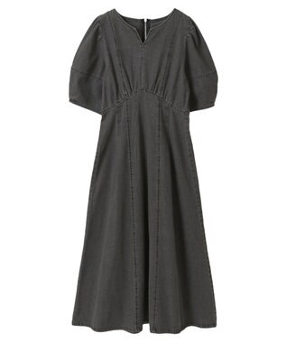 Green Parks ・ＥＬＥＮＣＡＲＥ　ＤＵＥ　デニム５分袖ワンピース Gray