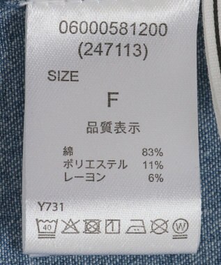 Green Parks ・ＥＬＥＮＣＡＲＥ　ＤＵＥ　デニム５分袖ワンピース Light Indigo