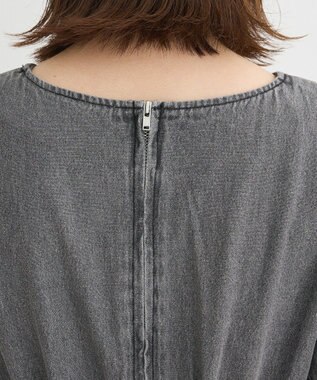 Green Parks ・ＥＬＥＮＣＡＲＥ　ＤＵＥ　デニム５分袖ワンピース Gray