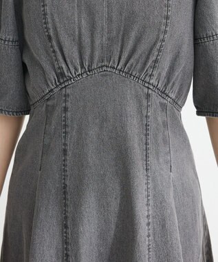 Green Parks ・ＥＬＥＮＣＡＲＥ　ＤＵＥ　デニム５分袖ワンピース Gray