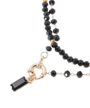 AMERICAN HOLIC 【2点SET】ビーズネックレス Black