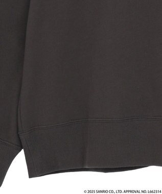 earth music&ecology マイメロディ＆クロミ／ｅａｒｔｈ　耳付きフーディー Charcoal Gray