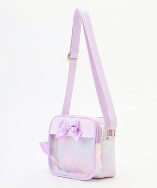 ANY KIDS クリアポケットショルダーバッグ レインボー