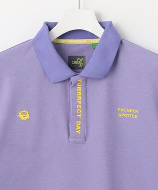 PW CIRCULUS 【MEN】【吸汗速乾/ストレッチ】ベーシックカノコ ポロシャツ ラベンダー