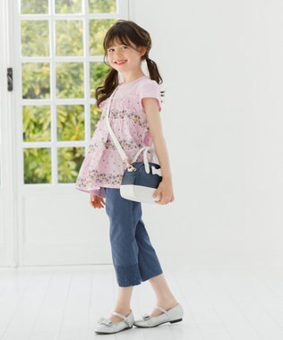 組曲 KIDS 【150-160㎝】シャーリング パンツ ネイビー