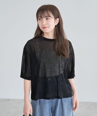 Green Parks シアーベロアプルオーバー Black