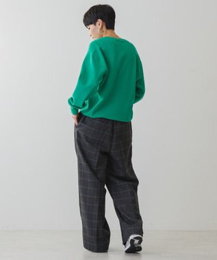 AMERICAN HOLIC スウェットライクニットプルオーバー Green