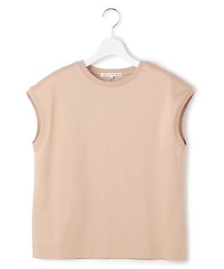 23区 シルキータッチ フレンチスリーブ Tシャツ ベージュ系