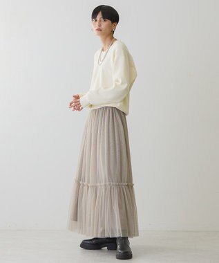 AMERICAN HOLIC スウェットライクニットプルオーバー Ivory