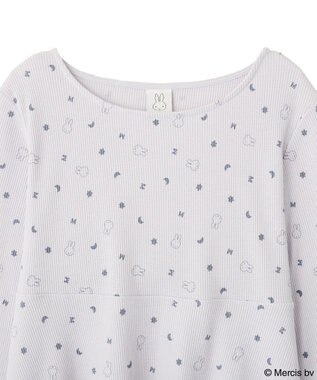 earth music&ecology 【予約】miffy/earth おやすみイラストT ブルー