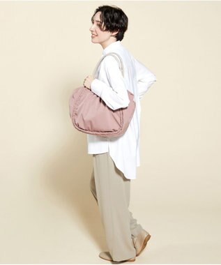 Y'SACCS 【Y’SACCS vous et】シャーリングトート ピンクベージュ