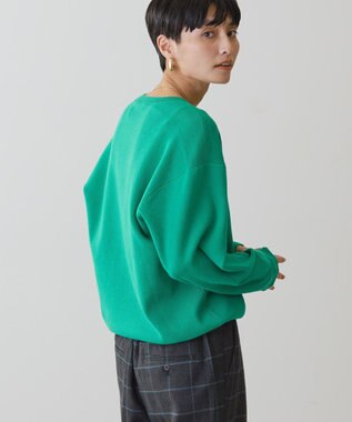 AMERICAN HOLIC スウェットライクニットプルオーバー Green