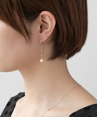 TOCCA 【WEB限定】SEEDS PEARL PIERCED EARRINGS K10イエローゴールド 淡水パールピアス イエローゴールド系
