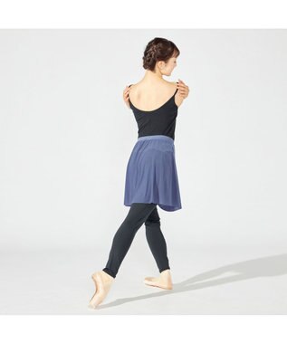 Chacott スカート付レギンス ブルー