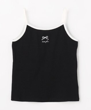 ANY KIDS テレコ キャミソール ブラック