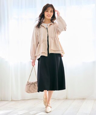 Feroux ドッキング見え ワンピース ブラック系