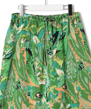 J.PRESS YORK STREET 【WOMEN】プリントリラックスワイドパンツ グリーン系5