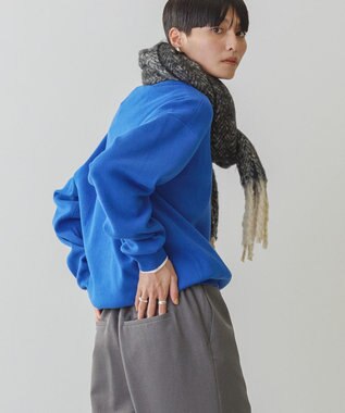 AMERICAN HOLIC スウェットライクニットプルオーバー Blue