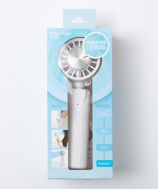 WEGO 【冷却/携帯扇風機】ペルチェクーラーハンディファン ホワイト