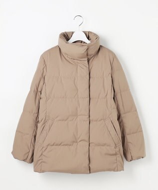 J.PRESS LADIES S 【洗える・2way】タフタダウン ミドル丈 コート モカ系