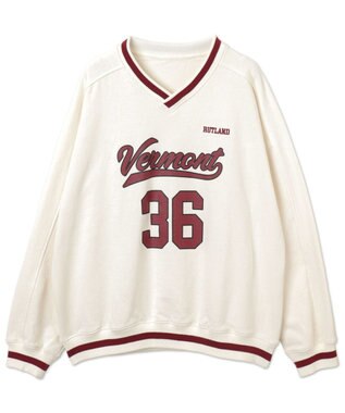 WEGO 【ユニセックス着用ITEM】ナンバリングプルオーバー オフホワイト