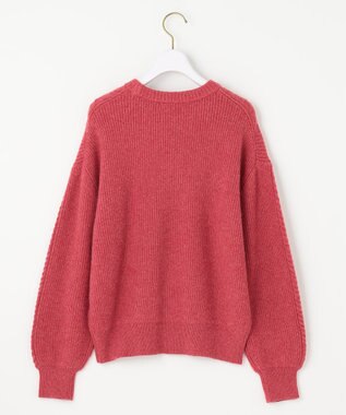 ANY SIS 【洗える】フロントケーブルポイントアンゴラブレンド ニット ベリーピンク