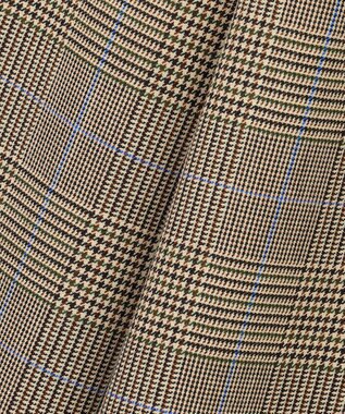 J.PRESS LADIES モナベールツイル チェック ワイド パンツ ブラウンチェック系