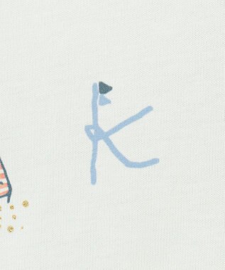 組曲 KIDS 【110-140㎝】【UVケア】パラソルアート Tシャツ ライトグリーン系