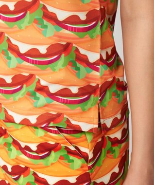 FILA GOLF／marie claire 【Loudmouth】柄ポロシャツ Burger Mania