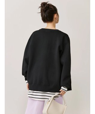 AMERICAN HOLIC エコカルットクルーネックカーディガン Black