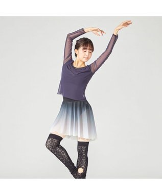 Chacott チュールトップ ヴァイオレット