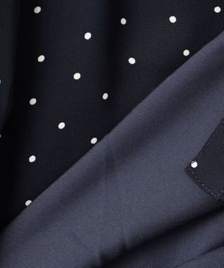 組曲 KIDS 【150-160cm】ラッフルドット ブラウス ネイビー系5