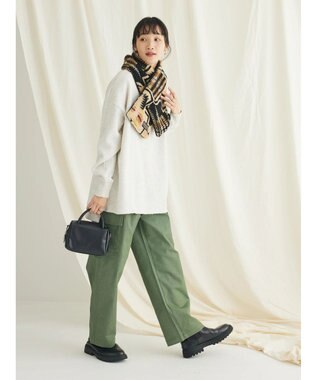 CRAFT STANDARD BOUTIQUE 裏起毛クルーネックチュニック Oatmeal