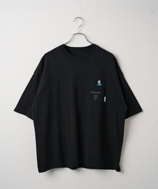 WEGO 【ユニセックス着用ITEM/手洗い可/MLサイズ】CITY　BOYS　ポケットT（S） ブラック