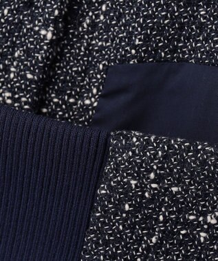 BEIGE， TRIPHANE / バックニットツイードビスチェ Navy Mix