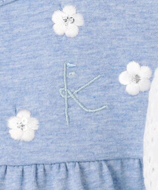 組曲 KIDS 【110-140㎝】 petit fleur エンブロイダリーチュニック ブルー