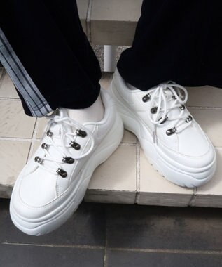 WEGO ボリュームトレッキングスニーカー ホワイト