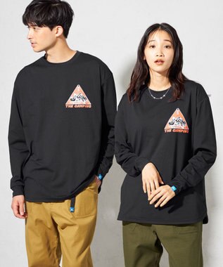 SHARE PARK MENS 【UNISEX】UVカット アートコラボロングTシャツ〈CAMP〉（L・XLサイズ） ブラック