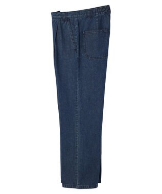 Green Parks ストレートタックデニムパンツ Blue