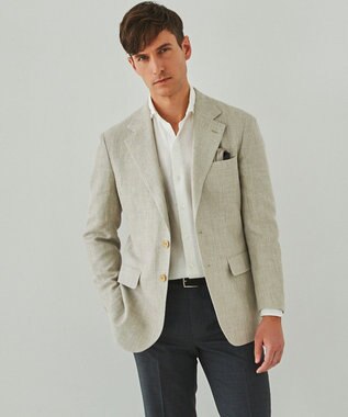 GOTAIRIKU 【DORMEUIL】ドーメル HEXAGON リネン ジャケット_ベージュ ベージュ系8