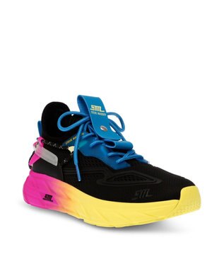 STEVE MADDEN PROPEL 1 コンビカラーニットスニ―カー フューシャイエロー