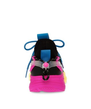 STEVE MADDEN PROPEL 1 コンビカラーニットスニ―カー フューシャイエロー