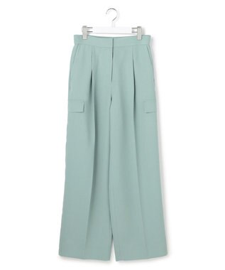 ICB 【先行予約】 FluidBackSatin ワイドストレートカーゴパンツ