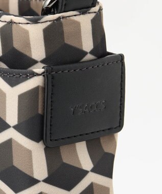 Y'SACCS キュービックモノグラム　2WAYトート　Sサイズ チョコ