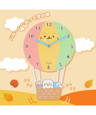 Mother garden しろたん バルーン型 掛け時計 -