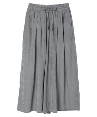 Green Parks サラフレ　ワイドパンツ Gingham Check