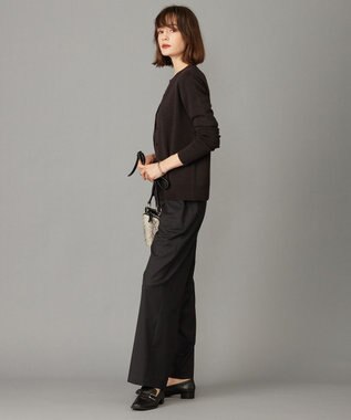 ICB 【洗える】エクストラファインメリノ カーディガン バーントブラウン系