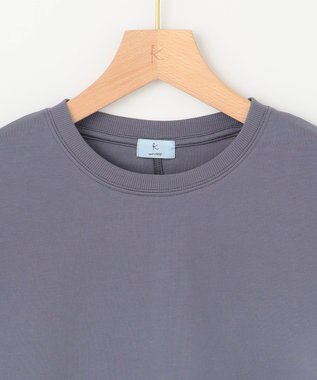 組曲 L 【WEB限定】クールプレーティング天竺スエットライク カットソー チャコールグレー系