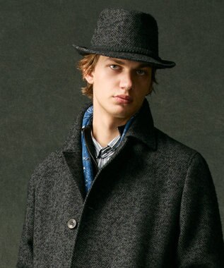 JOSEPH ABBOUD 【イタリア製】ペイズリープリントストール ダルブルー系5