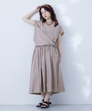 J.PRESS YORK STREET 【WOMEN】ドルマンブラウス ライトグレー系